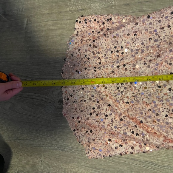 Custom Pink Sequin Skirt Set - Picture 7 of 11